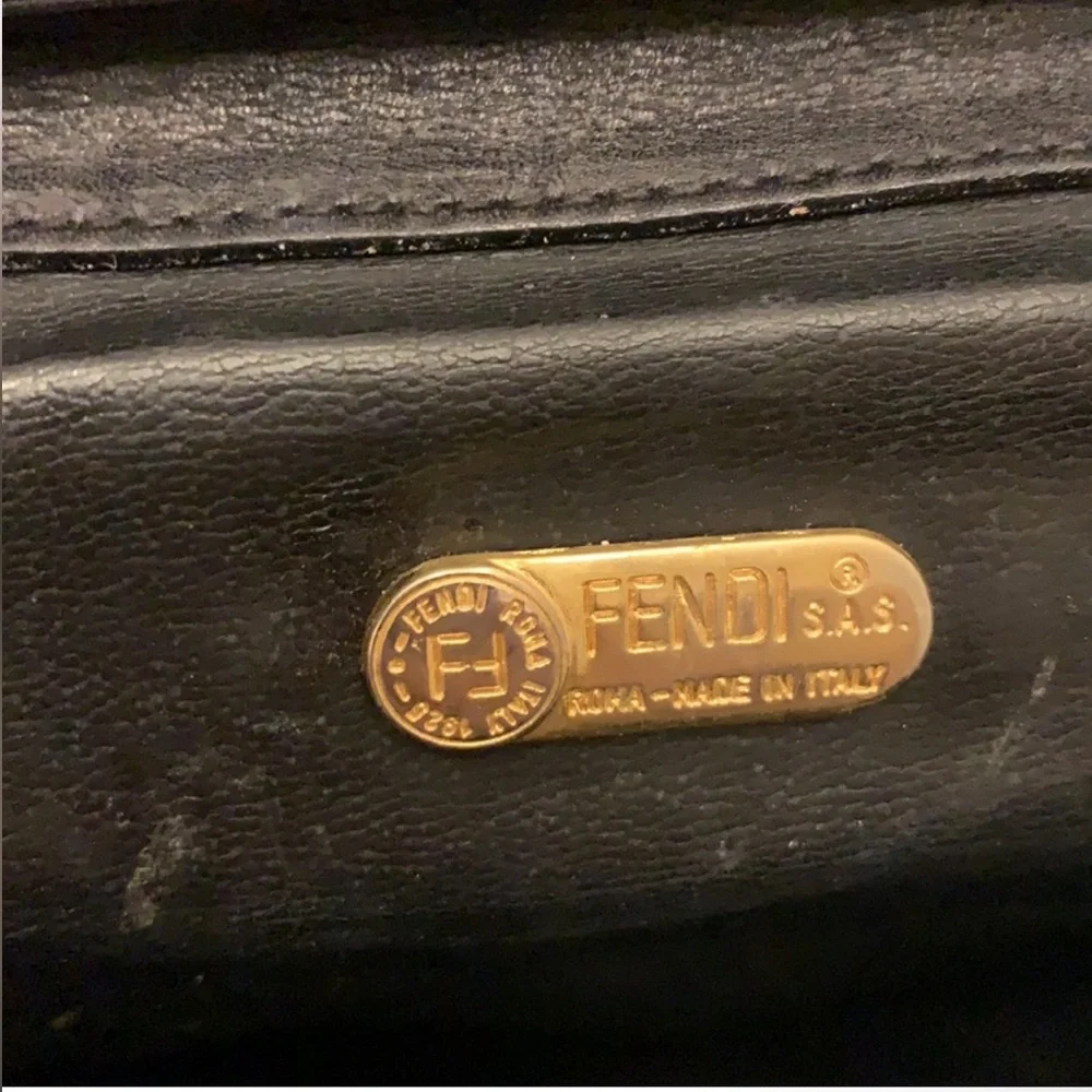 Fendi Black vintage Clutch and Crossbody Bag - Picture 12 of 13